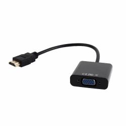 Gembird A-HDMI-VGA-03 câble vidéo et adaptateur 0,15 m HDMI Type A [Standard] VGA [D-Sub] Noir 