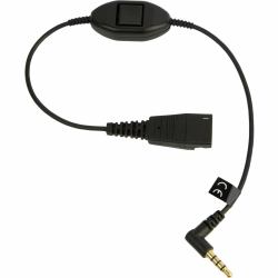 Jabra 8800-00-103 accessoire pour casque /oreillettes (LINK MOBILE QD TO 3.5 MM W.PTT - SUPERVISOR CORD)