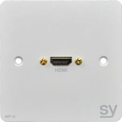 SY Electronics SY-WP-H-BW prise de courant HDMI Blanc (1G HDMI Input Plate White UK)