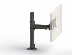 Ergonomic Solutions SpacePole POS SPV1104-02 mounting kit Black Stainless steel (Old SpacePole Screen Mount - with 200mm Swingarm, VESA - 75/100 - BLACK to mountVESA 75/100 Screen - Black - Warrant...