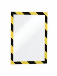 Durable Duraframe Security A4 cadre magnétique Noir, Jaune (Durable DURAFRAME Security Yellow/Black [2])