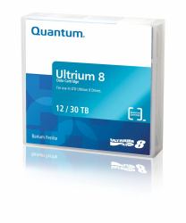 Quantum Ultrium 8 Bar Code Labeled Bande de données vierge 12 To LTO 1,26 cm (Cartridge Quantum LTO8 12/30TB pre-labeled random labels included)