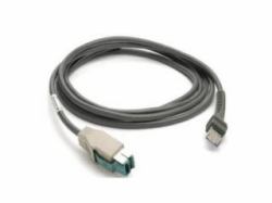 Zebra CBA-U23-S07ZBR accessoire pour lecteur de code barres Câble USB (CABLE SHIELDED USB:POWER PLUS - CONNECTOR 7FT 2M STRAIGHT 12V)