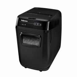 Fellowes Paper Shredder 200 Sheet Auto Feed Micro Cut Shredder AutoMax 200M Shredder with 32 Litre Bin Superior Security P5 (Automax 200m Auto Feed Shredder [Micro Cut] 230V UK)