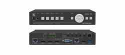 Kramer Electronics VP-440H2 video scaler (VP-440H2 - Compact 5&ndash;Input 4K60 4:4:4 Presentation Switcher / Scaler with HDBaseT & HDMI Simultaneous Outputs)