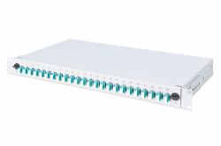 Digitus Fiber Optic Splice Box, Equipped, LC, OM3 (DIGITUS FIBER OPTSPLICE BOX - EQUIPPED 24XLC OM3)