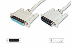 Digitus Datatransfer extension cable, D-Sub25/M - D-Sub25/F (DIGITUS DATATRANSFER - CABLED-SUB25)