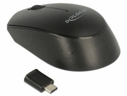 DeLOCK 12526 souris Bureau Ambidextre RF sans fil Optique 1000 DPI 