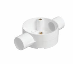 Titan CJB202WT fibre optic microduct accessory (TITAN 20MM 2 WAY THROUGH BOX WHITE)