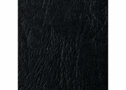 GBC Plats de couverture LeatherGrain 250 g/m² noir [50] (GBC 46700E LeatherGrain A4 Binding Covers Black pack of 50)
