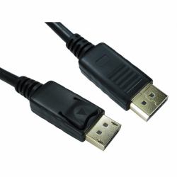 Cables Direct 99DP-000LOCK DisplayPort cable 0.5 m Black (CDL 0.5m Locking DP 30AWG Cable)