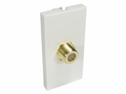 Cables Direct AV-MOD1FCONN socket-outlet TV White (1x F-Connector Euromod - Coupler Type)