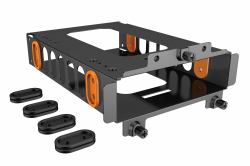 be quiet! HDD cage (be quiet! HDD Cage, Mounting for One HDD or Two SSDs, Black & Orange Rubber Decouplings Included, Compatible with Most be quiet! Cases)
