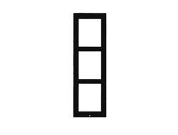 2N Telecommunications 9155023B Frame (2N IP VERSO FRAME FOR SURF INS 3 MOD BLK)