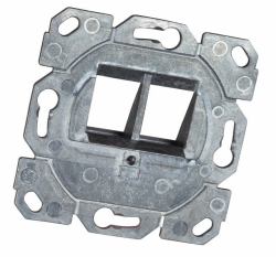 EFB Elektronik ET-25111K Accessoire de boîtier de sortie Aluminium (TRAGRING UMLAUFEND 2-PORT FR - KEYSTONES DESIGNFHIG TAE)