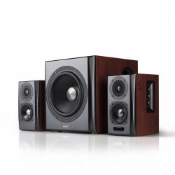 Edifier S350DB set d'enceintes 150 W Universel Noir, Bois 2.1 canaux 80 W Bluetooth (Speaker Set 150 W Black, Wood - 2.1 Channels - Warranty: 12M)