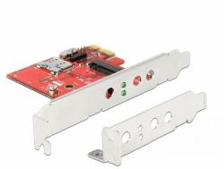 DeLOCK 91748 card reader PCI Express Internal Metallic, Red (Delock PCI Express > 1x external CFexp)