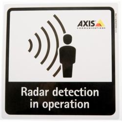 Axis 01551-001 safety sign Plate safety sign 10 pc[s] (RADAR DETECTION STICKER EN 10PC - ENG)