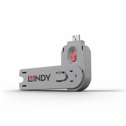 Lindy USB Type A Port Blocker Key, Pink (USB TYPE A PORT BLOCKER - KEY PINK)