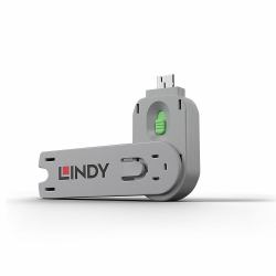 Lindy USB Type A Port Blocker Key, Green (USB TYPE A PORT BLOCKER - KEY GREEN)