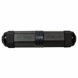 LogiLink NP0080 connecteur de fils RJ-45 Noir (Outdoor Cat.6 Inline Coupler, - IP67, long type - Warranty: 48M)