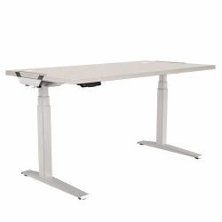 Fellowes Levado Gris (Fellowes Levado Silver Desk Base and Grey Worktop 1400mm)