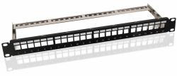 Microconnect PP-027 baie de branchements 1U (CAT6 24 port 19" Patch Panel, - Unshielded, 8P8C, LSA, Black - for assembly in 48.3 cm [19"] panel boxes, suitable for UTP/STP keystone jacks - Warranty...