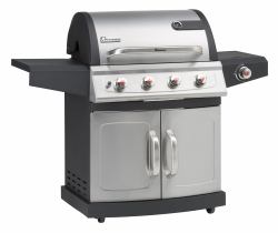 LANDMANN Miton PTS 4.1 Grill Cart Gas Black, Silver (LANDMANN MITON 4.1 GAS BBQ)