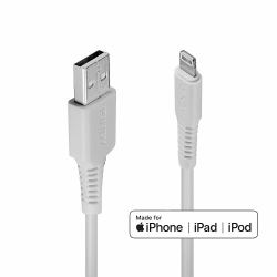 Lindy Câble USB Type A vers Lightning Blanc, 1m 