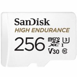 SanDisk High Endurance 256 GB MicroSDXC UHS-I Class 10 (SANDISK HIGH ENDURANCE MICRO SDXC 256GB + SD ADAPTER FOR)
