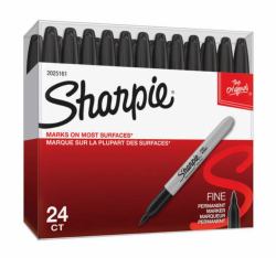 Sharpie Fine marqueur 24 pièce[s] Pointe fine Noir (Sharpie 2077128 Fine Black Permanent Pens Box of 24)