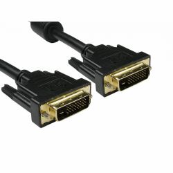 Cables Direct 77DVID-202 DVI cable 2 m DVI-D Black (CDL 2MTR BLACK DVI-D DUAL LINK M-M GOLD)