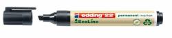 Edding 22 EcoLine marqueur indélébile Pointe biseautée Noir (e-22 EcoLine Permanent Marker Black [10])