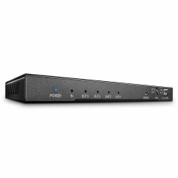 Lindy Splitter HDMI 18G avec Audio & Downscaling, 4 Ports (4 PORT HDMI 18G SPLITTER - MIT AUDIO DOWNSCALING)