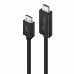 ALOGIC ELDPHD-02 câble de signal 2 m Noir (ALOGIC 2M DISPLAYPORT TO HDMI - CABLE - MALE TO MALE - ELEMENTS)