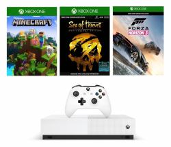 Microsoft Xbox One S + Minecraft + Sea of Thieves + Forza Horizon 3 1000 GB Wi-Fi White (XBOX ONE S ALL DIGITAL EDITION - .)