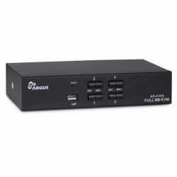 Inter-Tech AS-41HA HDMI commutateur écran, clavier et souris Noir 