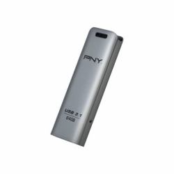 PNY FD64GESTEEL31G-EF USB flash drive 64 GB 3.2 Gen 1 [3.1 Gen 1] Stainless steel (PNY USB3.1 Elite Steel 3.1 USB Stick 64GB Retail)