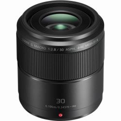 Panasonic Lumix G Macro 30mm / F2.8 ASPH. / MEGA O.I.S. SLR Objectif macro Noir (H-HS030E - LUMIX G Macro 30mm / F2.8 ASPH / MEGA O.I.S)