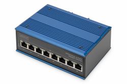 Digitus Commutateur réseau Gigabit Ethernet PoE 8 ports, industriel, non administrable 