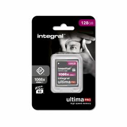 Integral INCF128G1066X mémoire flash 128 Go CFast (128GB COMPACT FLASH MEMORY CARD CF UDMA 7 VPG-65 UP TO R-160 W-135 1066X INTEGRAL)