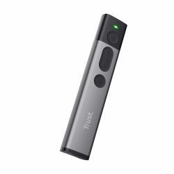 Trust Kazun wireless presenter RF Aluminium, Black (TRUST KAZUN PRESENTER 23333)