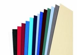 GBC Plats de couverture LeatherGrain 250 g/m² rouge foncé [100] (GBC CE040030 Leathergrain A4 Cover Dark Red 100pk)