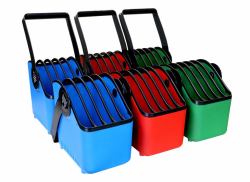 LocknCharge LNC10019 Accessoire panier multimédia Bleu, Vert, Rouge Plastique (LARGE Baskets Less than 13in Devices [Set of 6])