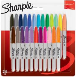 Sharpie 2065405 marqueur 24 pièce[s] Pointe fine/ogive Multicolore (Sharpie 2065405 Permanent Assorted colour Markers Fine Point Pack of 24)