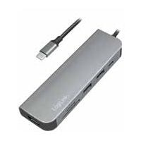 LogiLink UA0343 station d'accueil USB 3.2 Gen 1 [3.1 Gen 1] Type-C Aluminium 