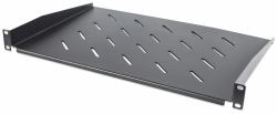 Intellinet 19" Cantilever Shelf, 1U, Shelf Depth 350mm, Vented, Max 25kg, Black, Three Year Warranty (19IN CANTILEVER SHELF 1U 350MM- - VENTED BLACK)