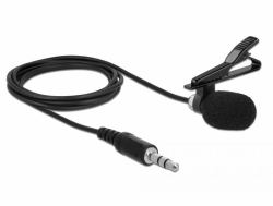 DeLOCK 66279 microphone Noir Microphone à clipser (Delock Tie Lavalier Microphone Omnidir)