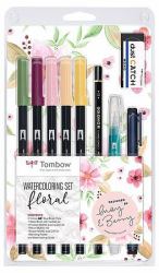 Tombow WCS-FL stylo roller Stylo à bille Multicolore (Marker Tombow ABT Dual Brush sÃ¦t Flora)