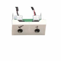 Garbot F22 2x Mini Jack Module. F/F. 20 cm. White (F22 2x Mini Jack Module. F/F. - 20 cm. White - Warranty: 12M)